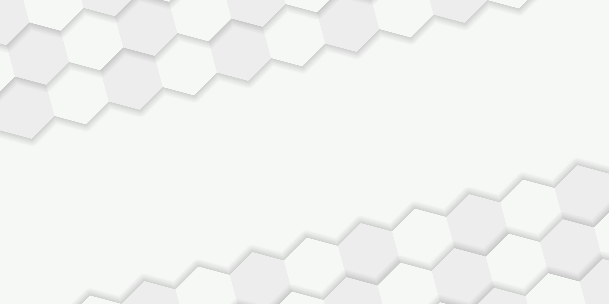 White Hexagonal Futuristic Simple Background