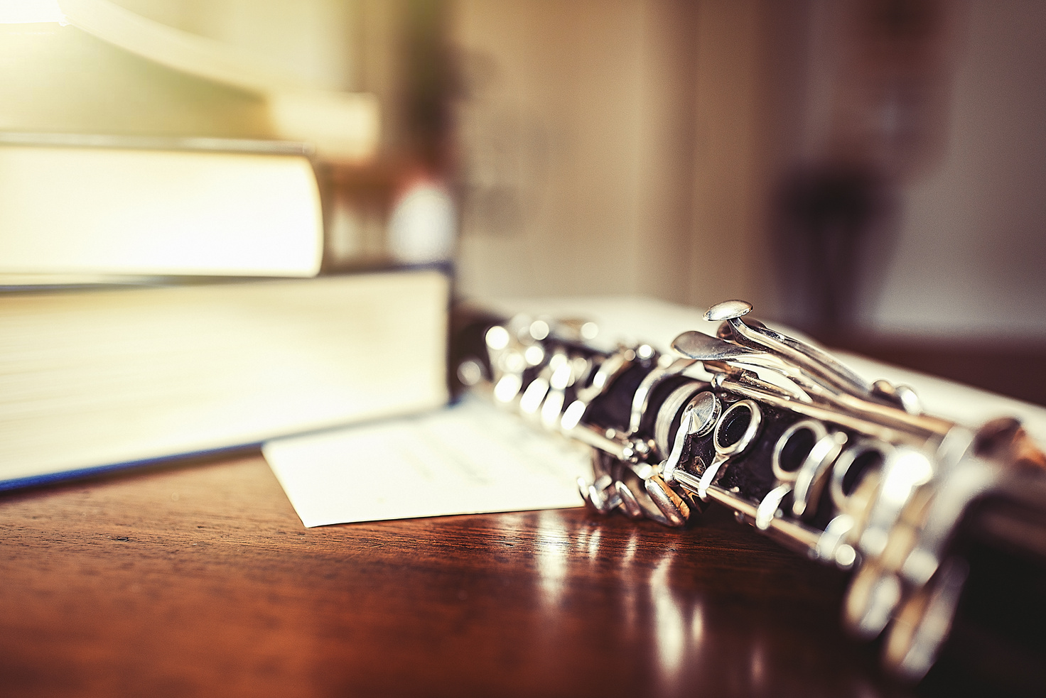 Clarinet on the table